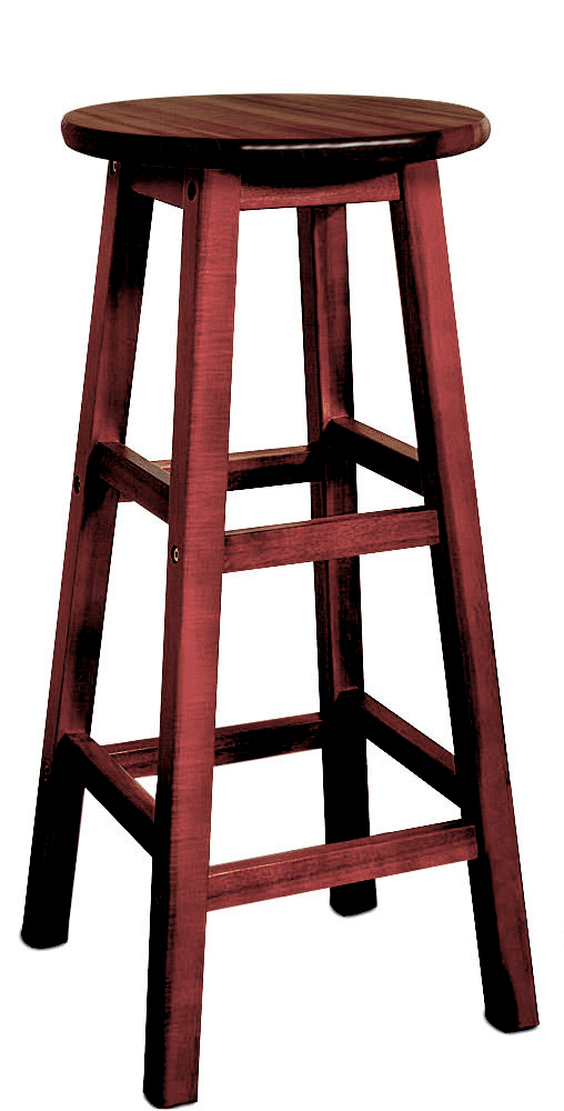 Barhocker, "Kneipe" 76cm Sitzhöhe aus Akazien-Holz (VPE= 16Stck) pro Palettendolly